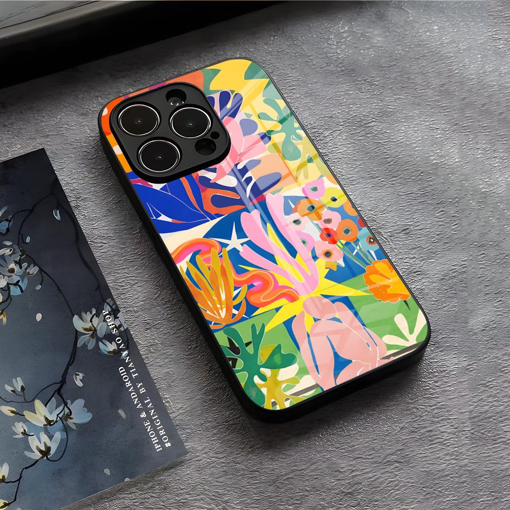 

Henri Matisse Art Painting Phone Case For IPhone 17 Air 16 E Pro Max 15 14 13 Mini 12 Pro 11 Max Plus Black Glass Cover iPhone17ProMax