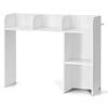 Desktop Bookshelf White Desktop Storage Organizer 2-Tier for Office & Home