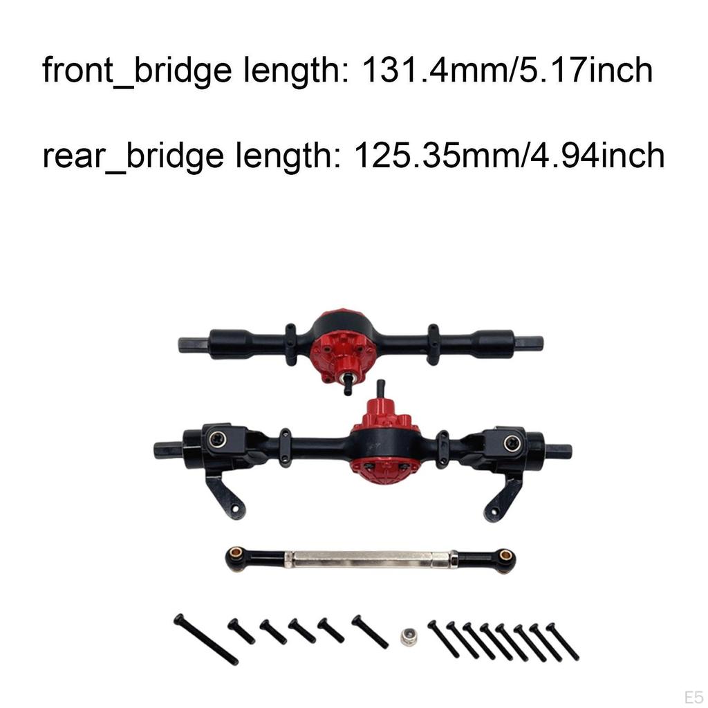 1/16 RC Car Front Rear Axle Set Accessory, Replace Easy to Install Practical, Portable