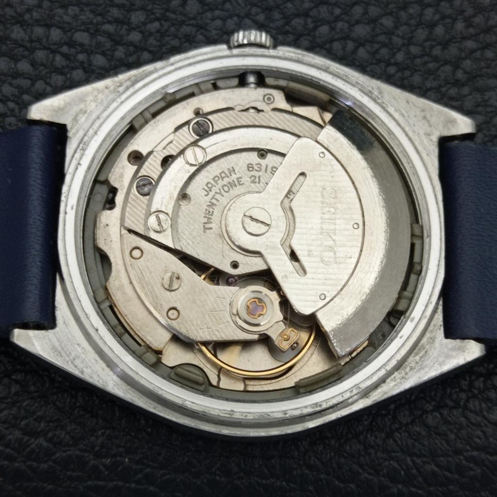 Seiko 5 AUTOMATIC 6319A JAPAN MENS VINTAGE BLUE COLOR DIAL WATCH A701914-5 R207-a701914