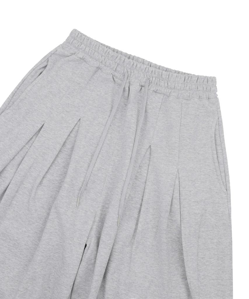 EASY NO EASY Super Mega Balloon Double-Pleat Sweatpants - Gray
