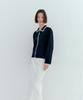 Ohkukka Lace-Trimmed Knit Jacket - Black