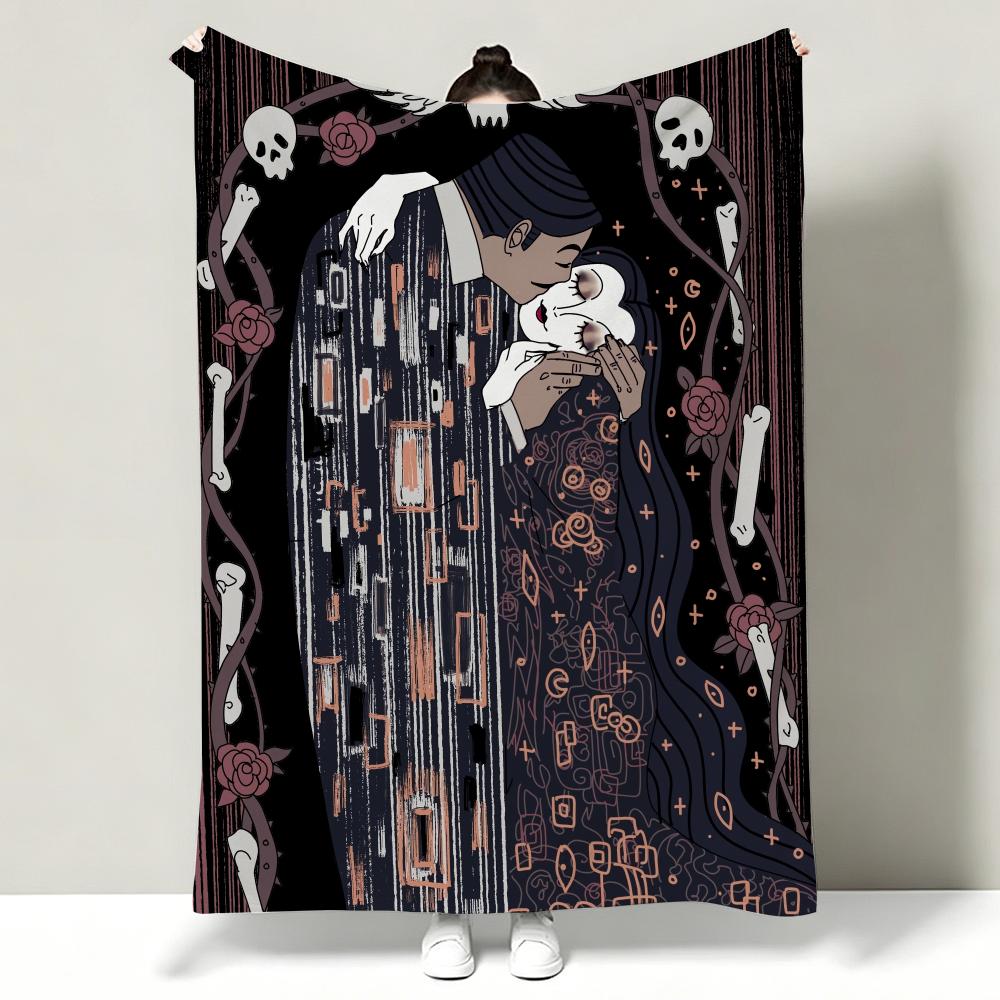 TThe AAddams Family Throw Soft Warm Flannel Throw Blanket Multiuse for Sofa Bed Office Nap