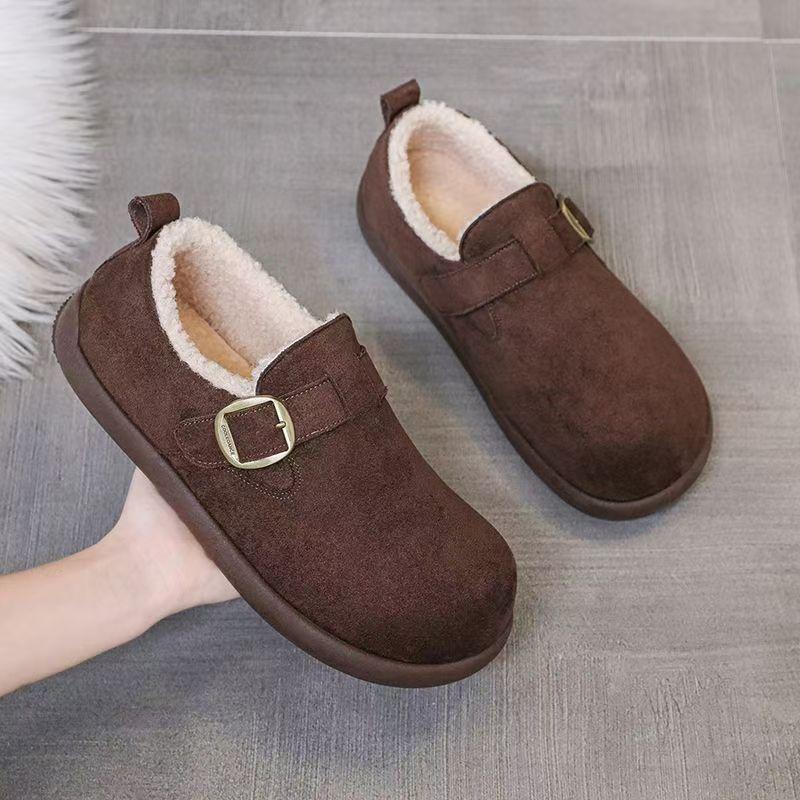 22 new autumn and winter lightweight thick-soled non-slip snow boots warm Birkenstocks
