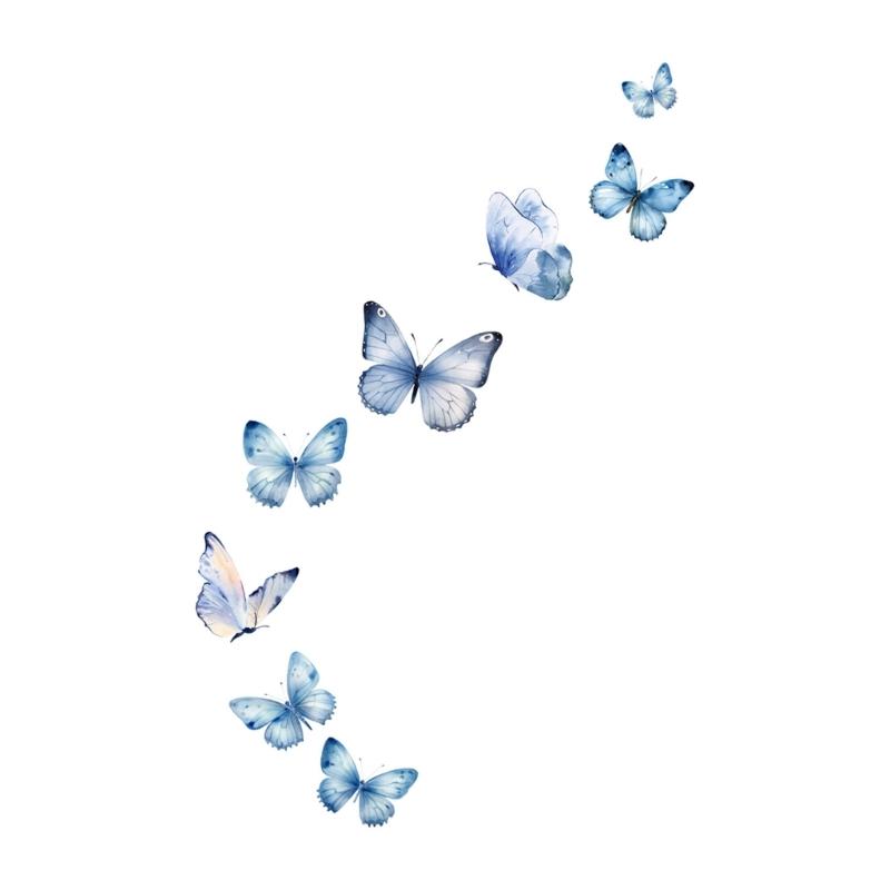 

Adhesive PVC Wall Decal Glowing In Dark Butterfly Sticker Nighttimes Home Decors Bedroom Living Room Interior Styling 1
