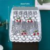 Dust-proof Tea Bar Machine Cover Lace Barrel Dust Cover  for Home Office Decoration