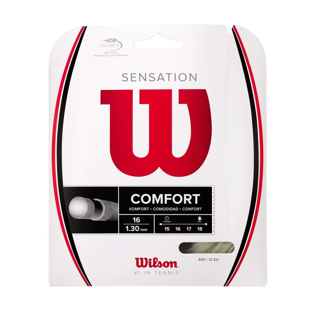Wilson Sensation 16 Tennis Single WRZ941000 String, Multifilament, String, Natural,