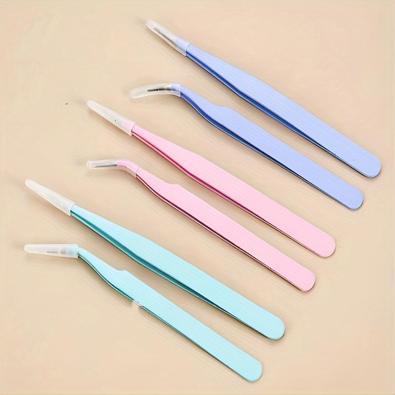 2pcs, Stainless Steel Tweezers, Color Tweezers, Guka Tweezers