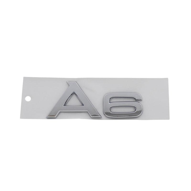 3D Premium A1 A2 A3 A4 A5 A6 A7 A8 Letters for Car Styling Accessories Car Engine Hood Fender Trunk Tail Rear Decal Emblem Badge Sticker