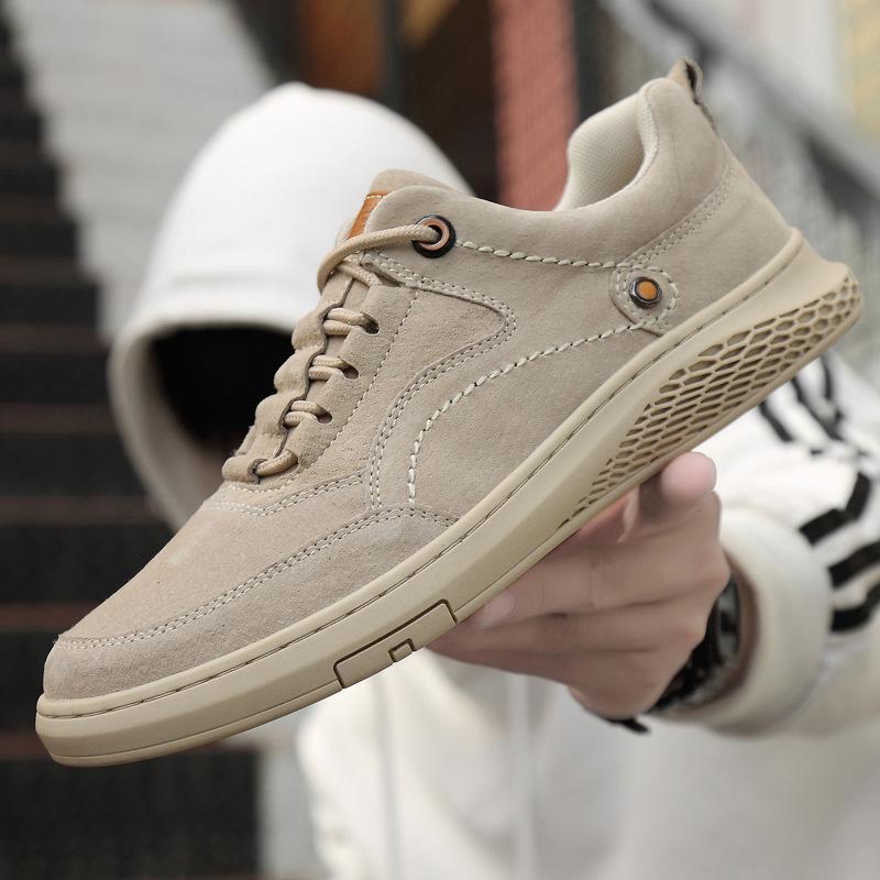 New Men's Shoes Breathable Low Top Sneakers Fashion Men's Breathable Wear-resistant Shoes Personality Skateboard Shoes Loafers