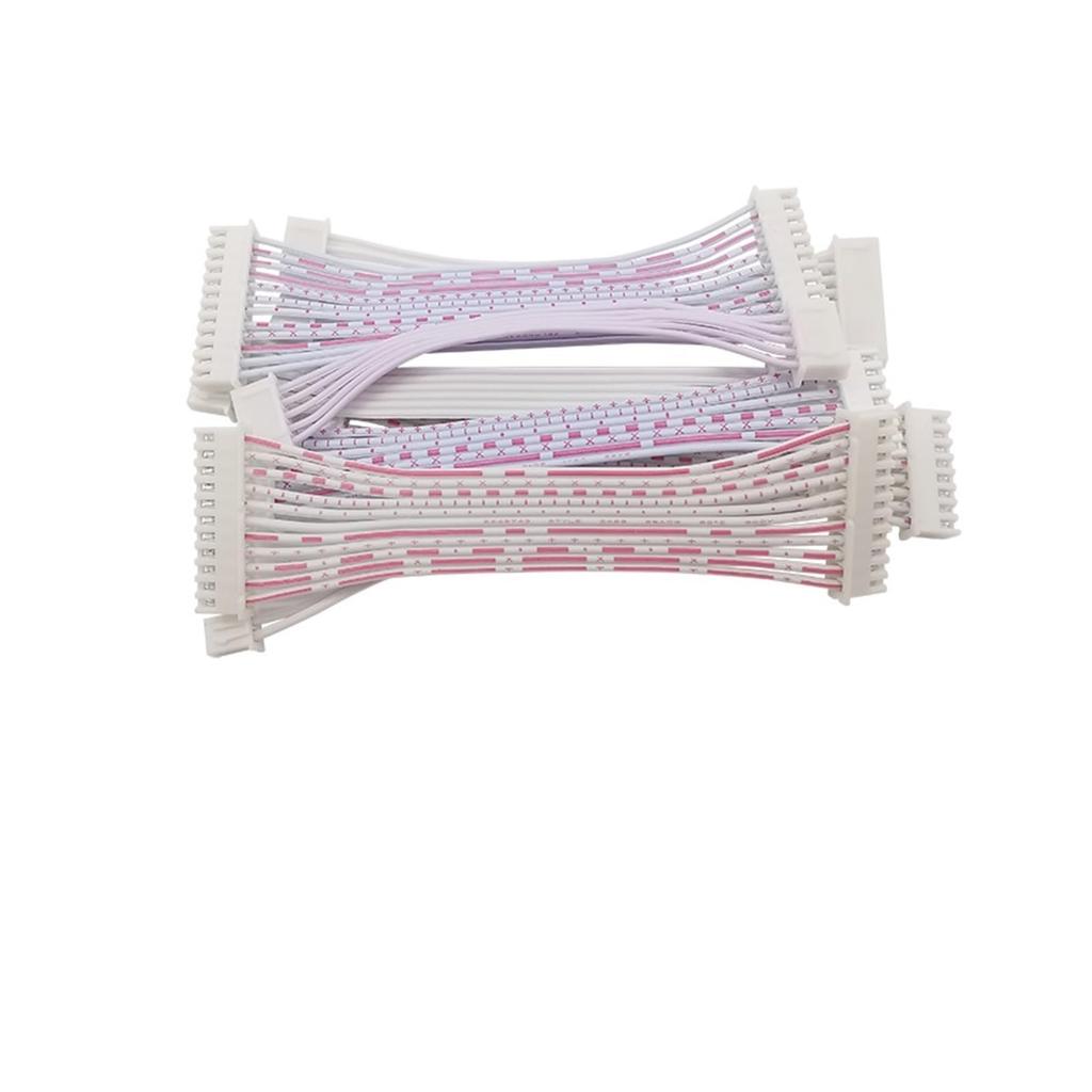 XBNVYRO JST XH 2.54mm Pitch Female to Female Plug Cable Connector 2/3/4/5/6/7/8/9/10/1P/12 Pin XH2.54 Red White Wire 10/20/30CM(20CM,10PCS_2PIN)