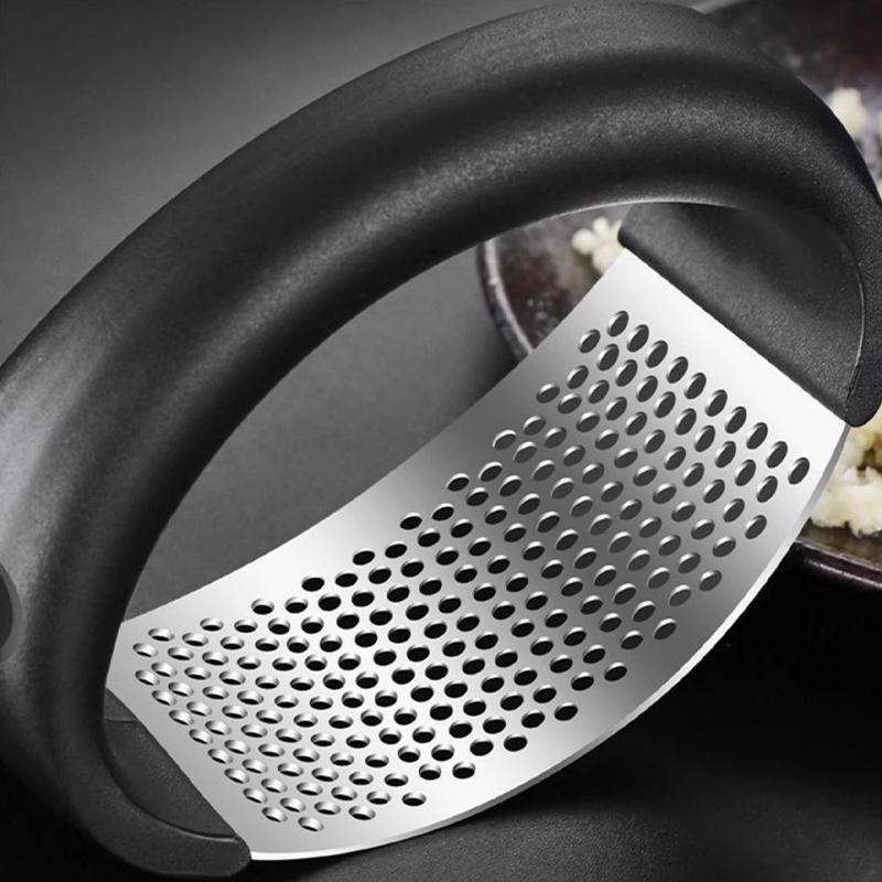 Prensa de Ajo de Acero Inoxidable Herramienta de Cocina Picadora Manual de Ajo con Forma de Anillo