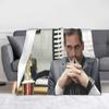 Dwight Schrute Collage Blanket Fleece Autumn/Winter The Office Rainn Wilson Warm Throw Blanket for Sofa Outdoor Rug Piece