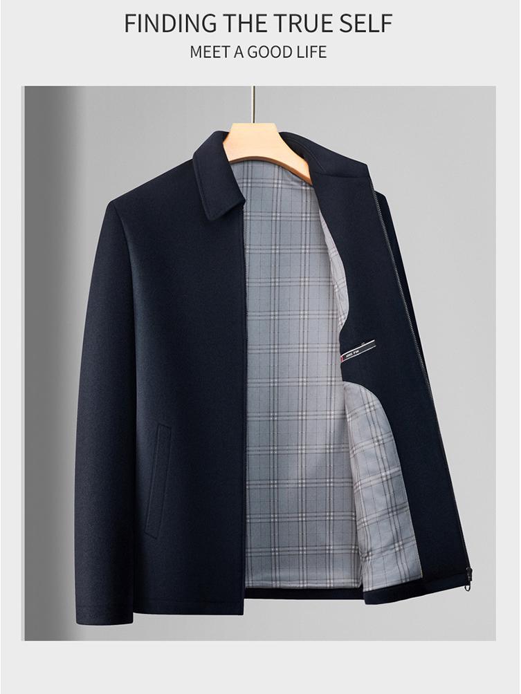 2025 Men's High-End Wool Lapel Jacket - Autumn/Winter Bestseller