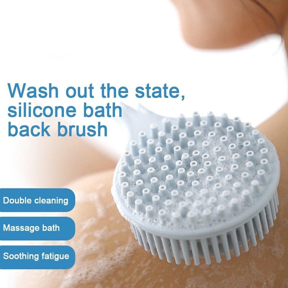 vaisag house Back Cleaning Scrubber Silicone Bath Brush Multi-Function Body Bathing Tool | Brushes, Men & Women - Colors may vary