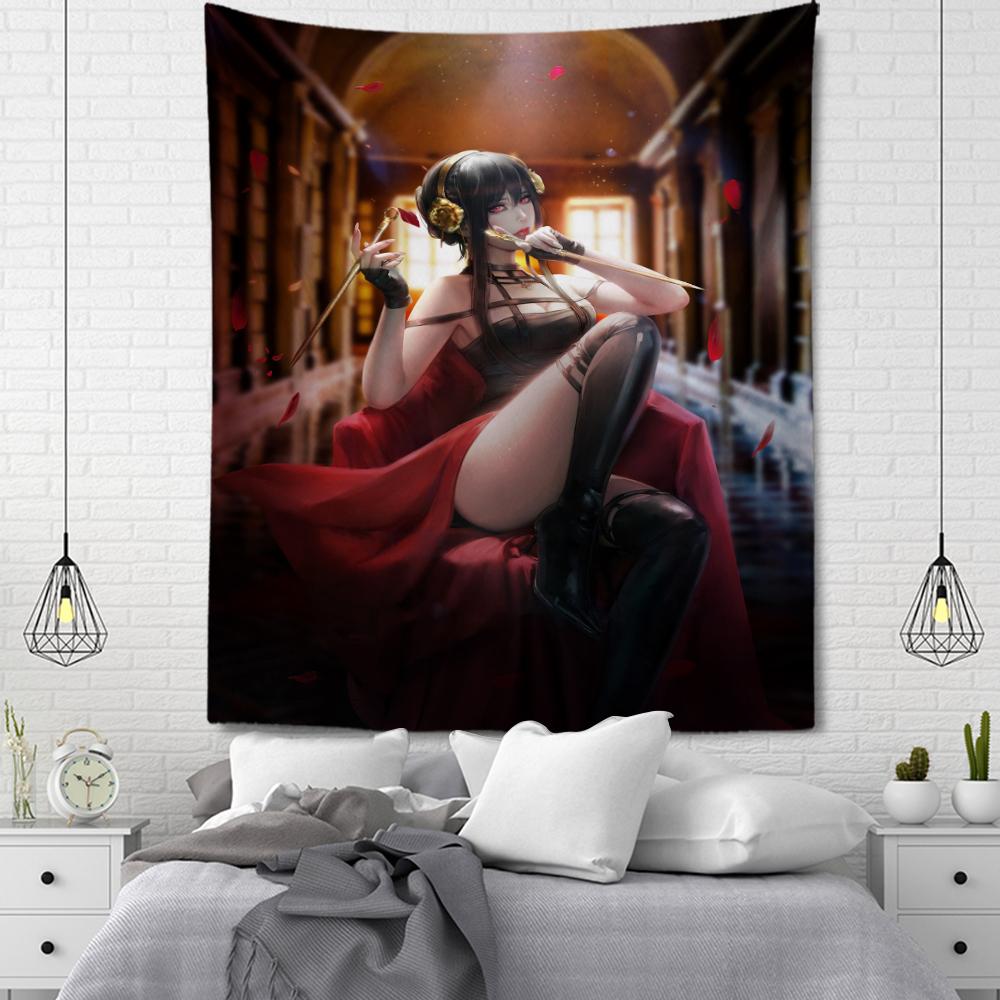 SPY×FAMILY Tapestry Room Decor Home Decor Princess of Thorns Wall Decor Wall Hanging Tapestry Living Room Decor