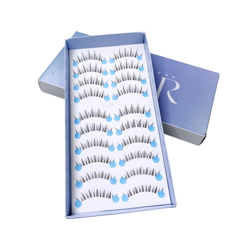 Princess Moon 10 Pairs - Little Devil False Eyelashes, Natural Fairy Manga Style for Bridal Makeup & Celebrity Looks Standard Size