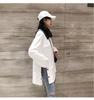 Trendy Plus Size Mid-Length Korean Women's Long-Sleeve T-Shirt with Split Hem