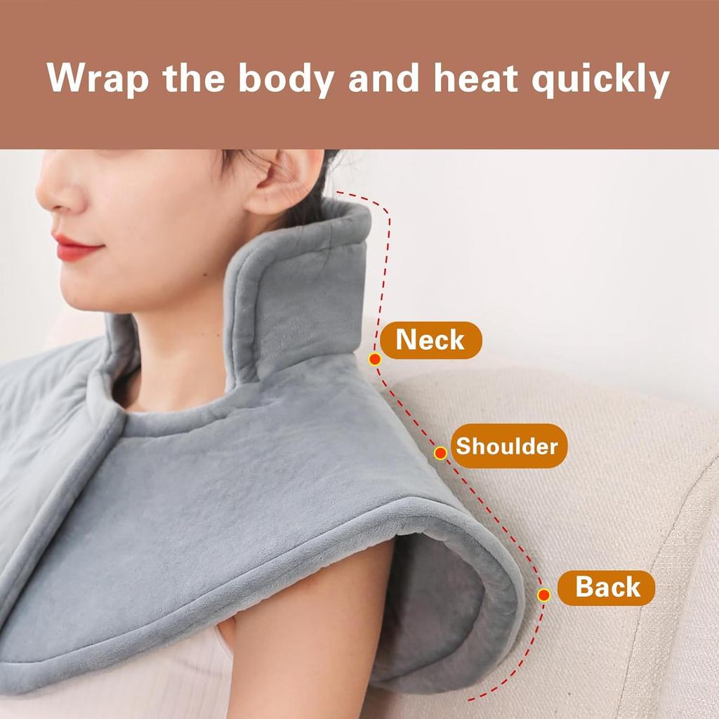 Electric Heating Pad Constant Temperature Hot Compress Heated Shawl Warmer Shoulder Neck Fatigue Relief Back Relax Tool Washable