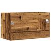 Bathroom Vanity Cabinet with Rustic Wood Look 90 X 38.5 X 45 Cm Particleboard