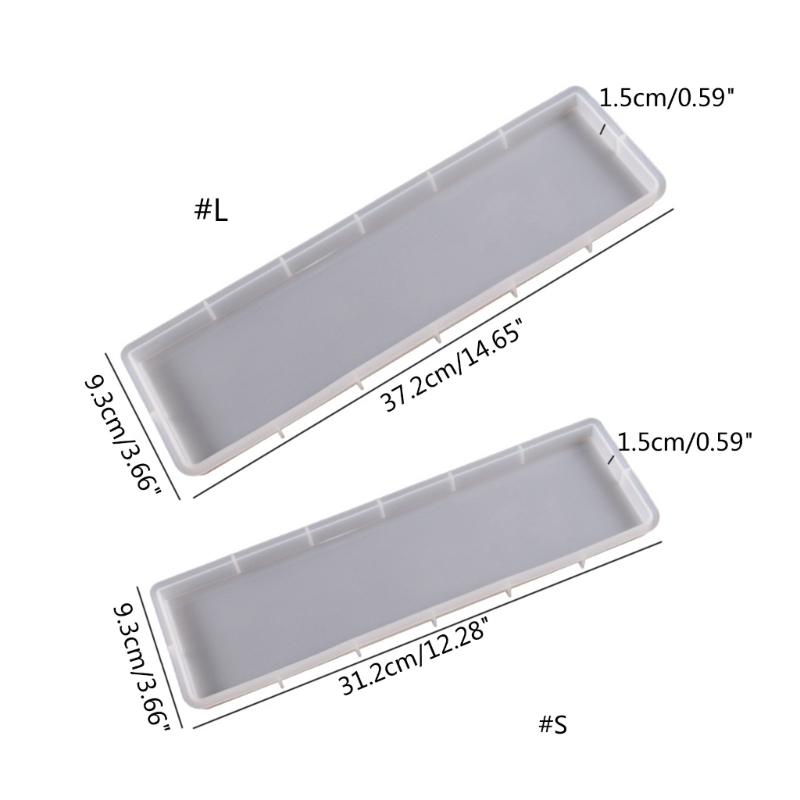 Silicone Keyboard Wrist Rest Pad Mold Wrist Support Resin Mold Rectangle Epoxy Casting Mold for DIY Crafts Home Decors