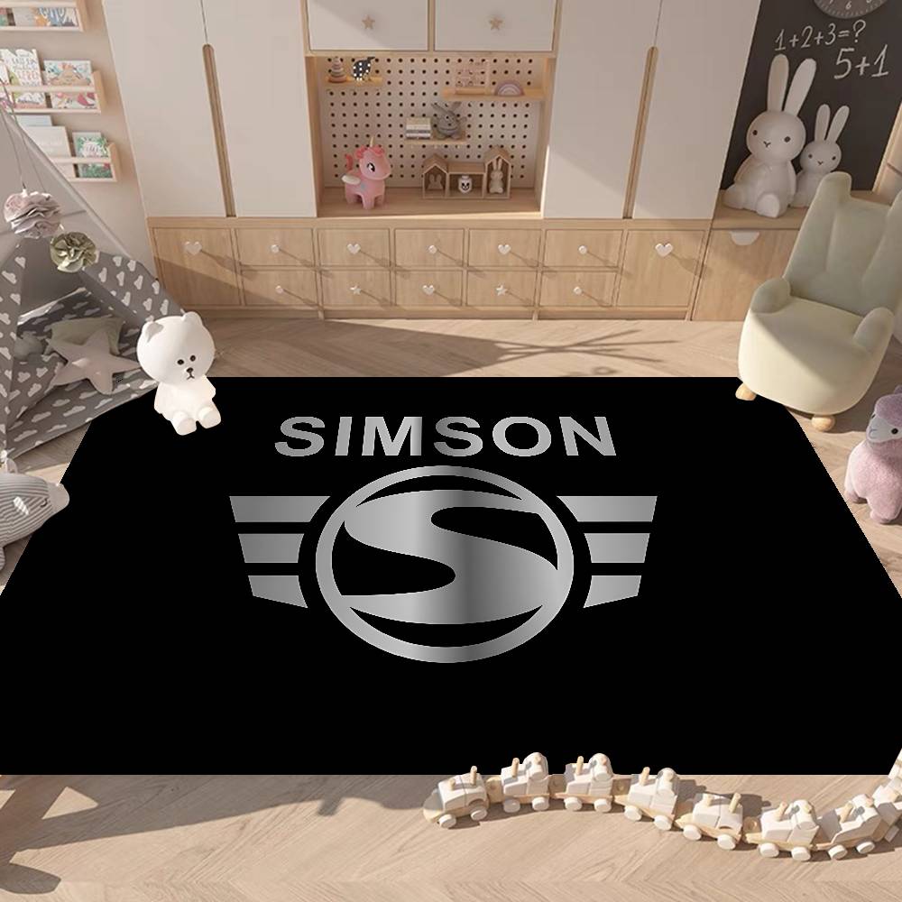 

S-SimsonS LOGO Floor Mat Retro Multiple Choice Living Room Kitchen Rug Non-Slip Modern Home Decor 40x60cm