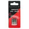 Embouts de vissage cruciformes PH3 - HANGER - Carte 3 embouts - Acier S2 - Emmanchement 1/4'' - Longueur 25 mm