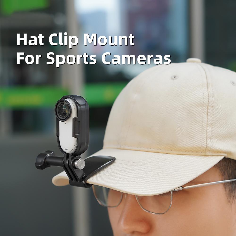 Hat Clip Mount for Insta360 GO 3S/3 Action Camera ABS+PC Cap Clamp Holder