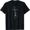 Faith Cross Christian TShirt 100 Cotton ONeck Short Sleeve Summer Casual Unisexs Tshirt Streetwear
