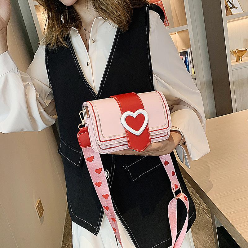 Modische Umhängetaschen mit breitem Schultergurt für Damen Schultertasche Einfache Lässige Vielseitige Geldbörsen und Handtaschen Designertaschen