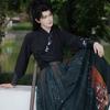Original Wuxia Schwertkämpfer Hanfu Set für Männer und Frauen, Bestickter Langer Rock Traditionelles Chinesisches Kostüm, Frühling Sommer Tägliches Outfit