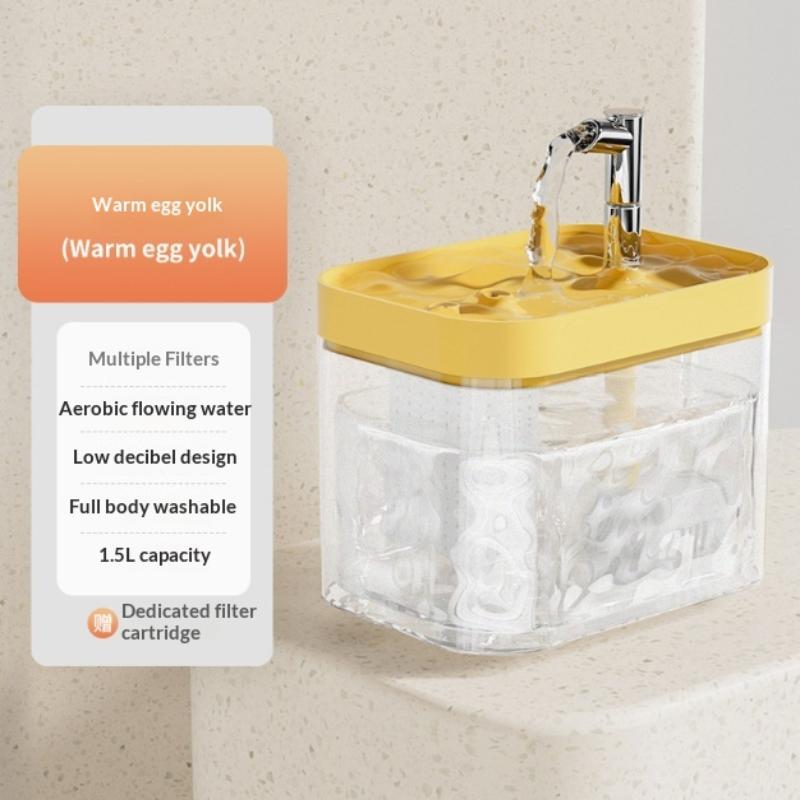 Automatic Pet Dog Cat Water Dispenser Fountain Pet Dog Cat Water Loop Mute Pump Smart Pet Bowl 1.5L