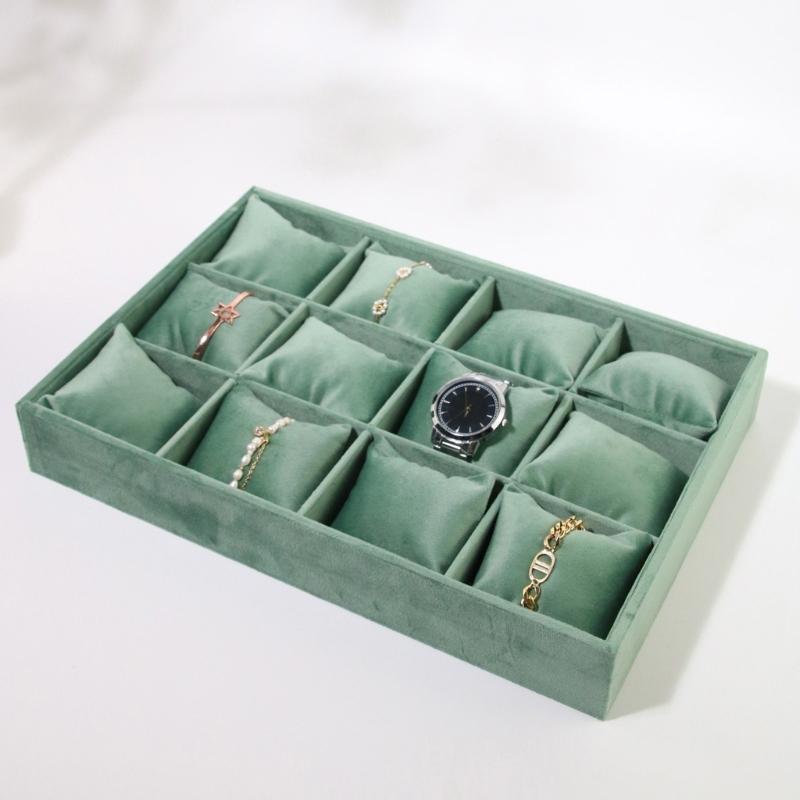 Elegant Jewelry Display Stand Velvets Texture for Necklaces Bracelets Bangles Watch and Rings with Stable Structure