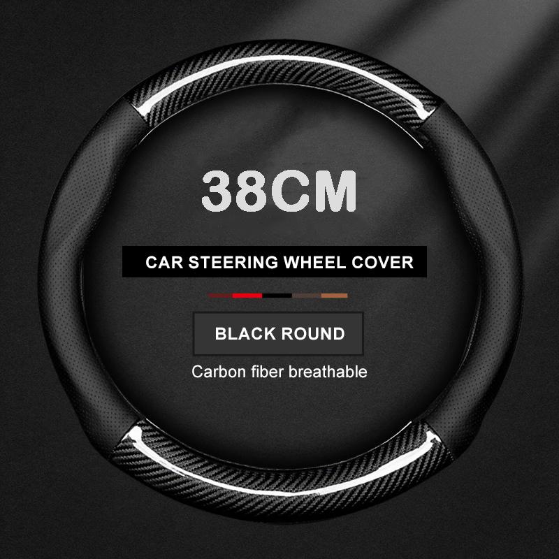 For Bmw MINI F54 F55 F56 F57 F60 R53 R54 R55 R56 R60 Cooper JCW ONE Countryman Carbon fiber Leather Car Steering Wheel Cover