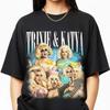 T-shirt Unisex Stampata Trixie And Katya Per la Moda Primavera ed Estate Puro Cotone Top Neutro T-shirt a Maniche Corte