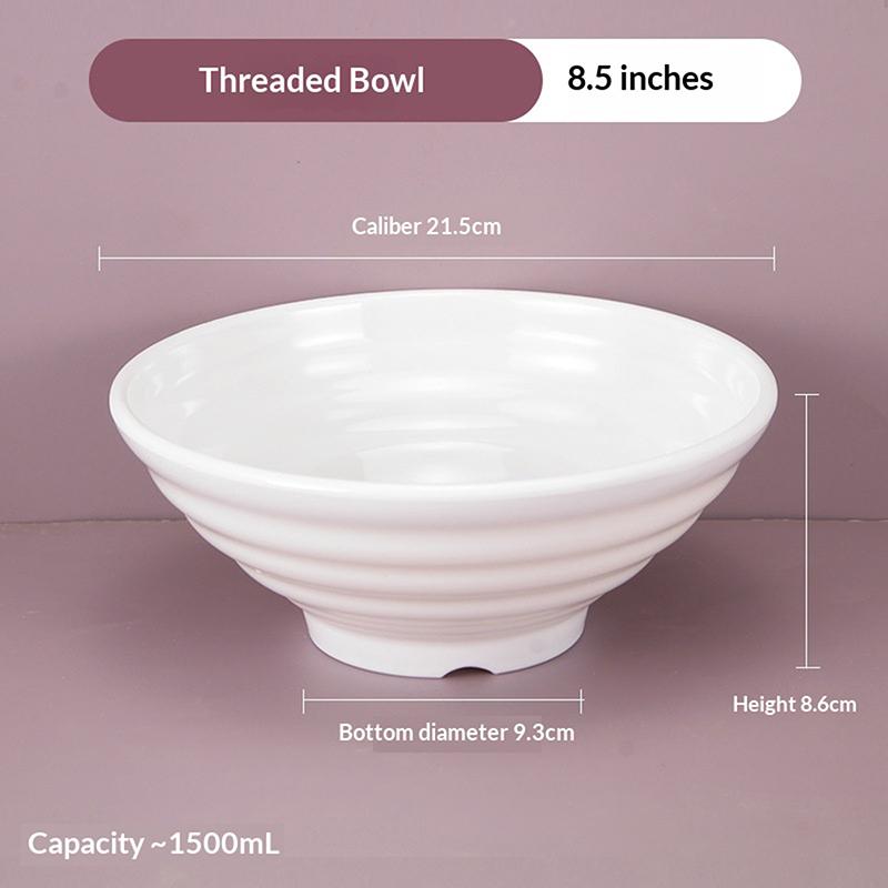 Melamine Noodle Bowl Household Plastic Tableware Restaurant Commercial Ramen Salad Bowl Thickened Not Easily Broken Soup Bowls