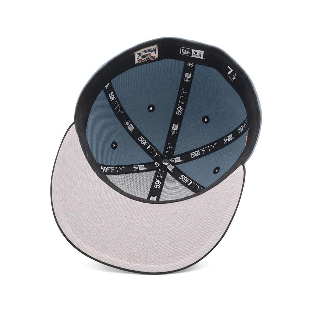 New Era 59FIFTY Cap 71007587 NER37C4035 ATH Fedded Blue New Era Cap Side Patch MLB ONSPOTZ Special Order SIDE PATCH 2Tone UNDER VISOR MLB Oakland