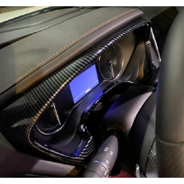 For Cadillac CT4 2020-2023 Carbon Fiber Car Inner Dashboard Panel Trim Cover 1*