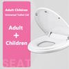 Double Layer Child Adult Toilet Seat Child Potty Training Cover Prevent Falling Toilet Lid For Kids PP Material O U V Shape Pot