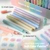 Schnelltrocknende Pastellmarker Pastellfarben Keilspitze Textmarker Textmarker 8er-Pack Für Journaling