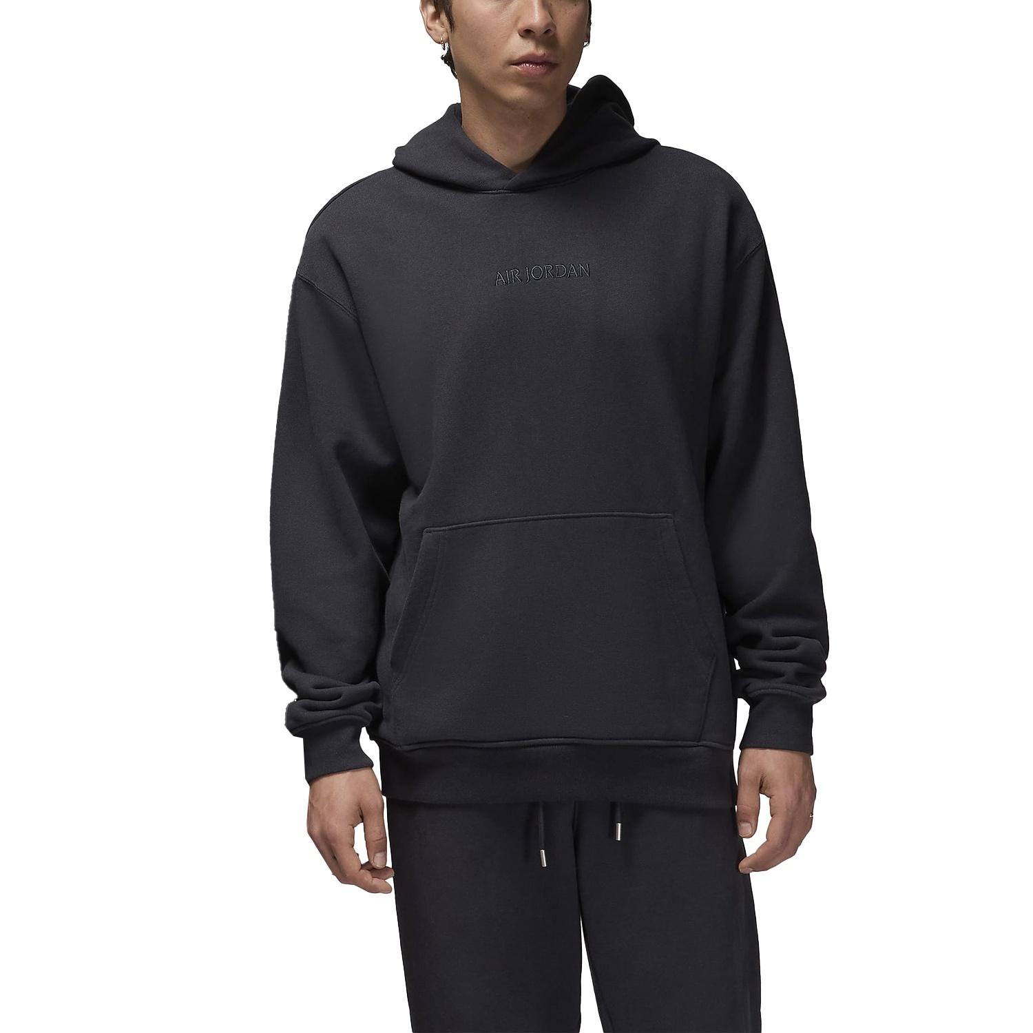 Air Jordan Wordmark Fleece Hoodie Off Noir Men s FJ1966-045 L