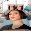 Emma M-Myers American Actress Duvet Cover Set Home Style Bedding Soft Laundry Cotton Bed 3 Piece Set Student Dormitory Gift