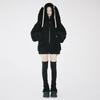 Gothic Lace-Up Leg Warmer - BLACK