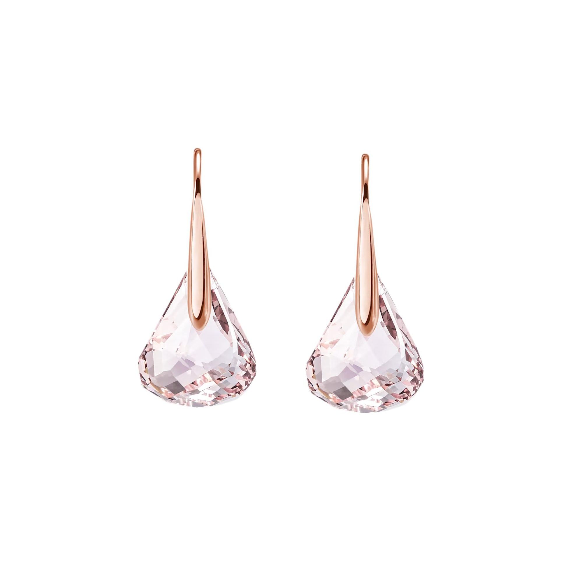 

Swarovski Lunar Series Moon Goddess Tears Sparkling Water Drop Pink Crystal Earrings Women earrings 5528509 Box (Random Color)