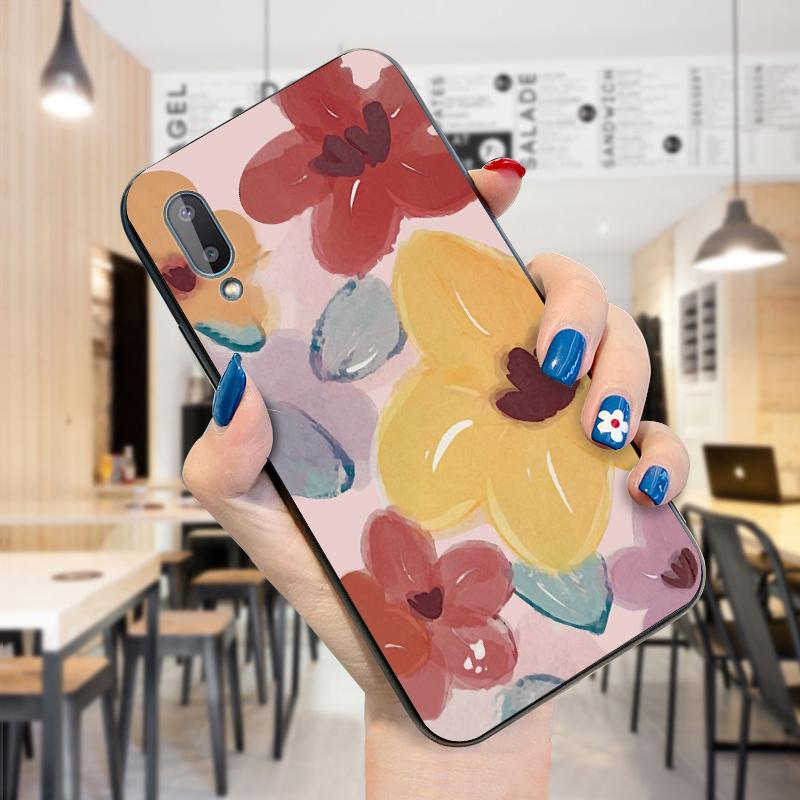 Girls Boys Watercolor Painting Mountain Flowers Pattern Case