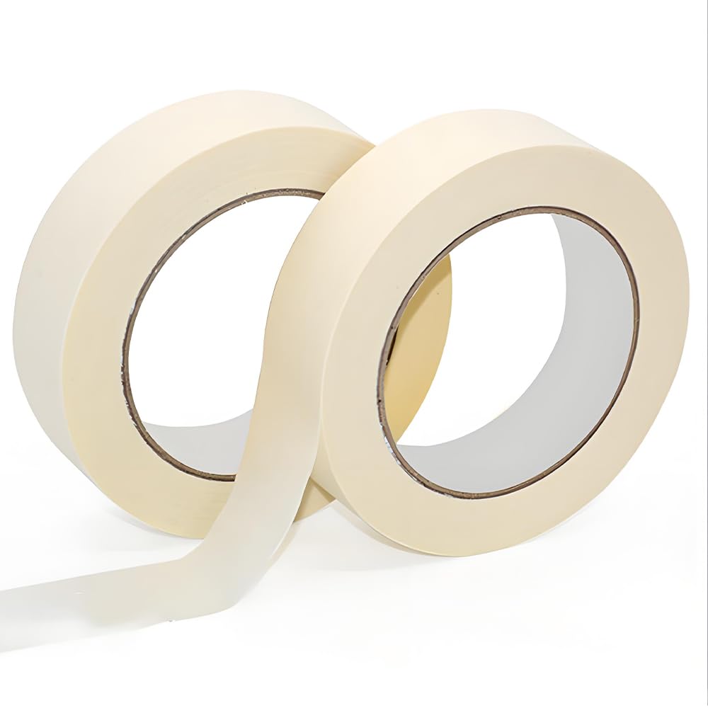 

MTDDYMXLFG Masking 15mm Wide x 20m Removable Paper for Masking Tape Tape, White, 2-Roll Set, Long, Tape, Construction, Drafting, Painting, DIY,