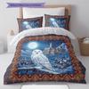 Cartoon Pattern Bedding Quilt Set Quilt Cover Pillowcase Home Decoration Birthday Gift (1 * duvet cover + 2 * pillowcase, without core)