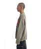 Opeunyadeu(Owai) Heart Stitch Destroyed Knit - Khaki