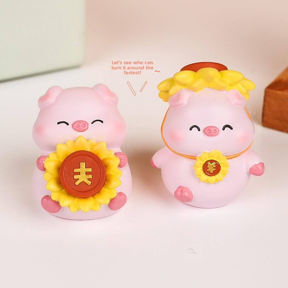 Car Decor Resin Car Accessory With Cute Pig Design For Office And Car Gift Ideas
