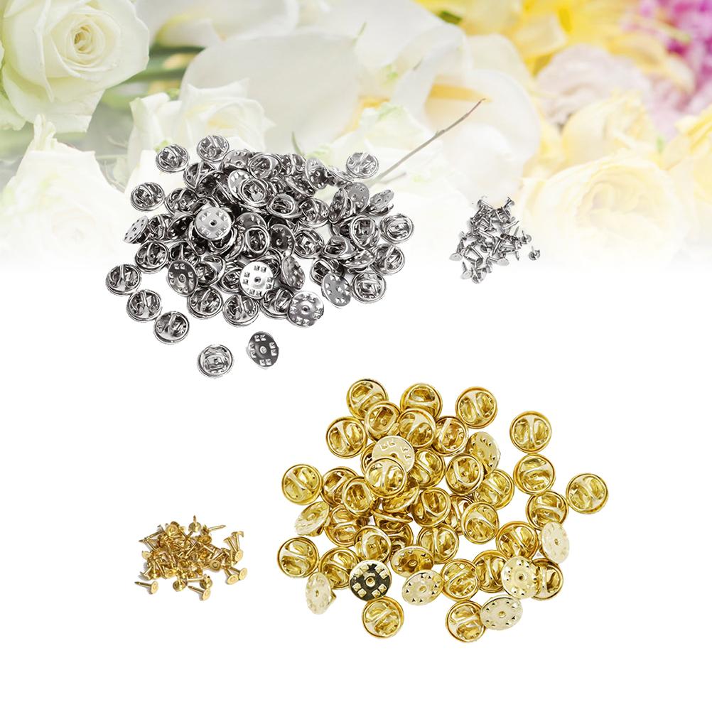 Buy 200 Butterfly Pin Backs DIY Lapel Holders Lapel Pins Jewelry